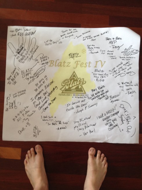 Blatz Fest IV Poster signed by all attendees