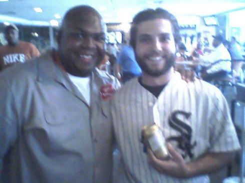 The Grainy Cellphone Photo of When I Met Wendill Middlebrooks at the Ballgame
