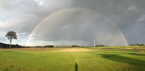 I never knew full double rainbows existed until I moved to Northern Maine